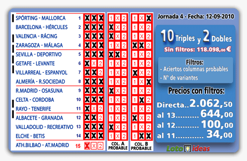 Cuanto se gana con 10 aciertos en la quiniela